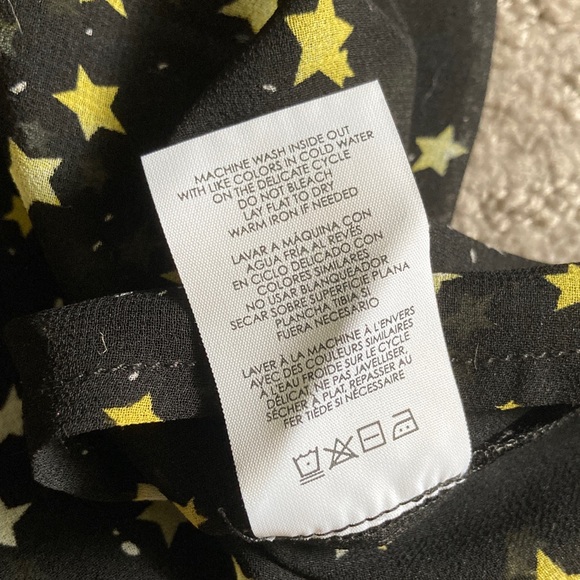 CABI sheer star-print Galaxy Blouse, Sz Large. - Picture 7 of 9